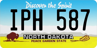 ND license plate IPH587