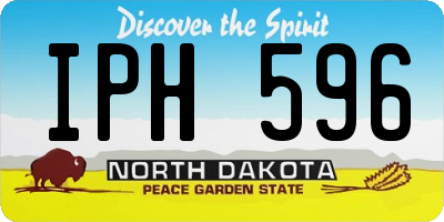 ND license plate IPH596