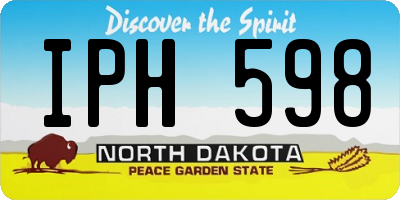 ND license plate IPH598