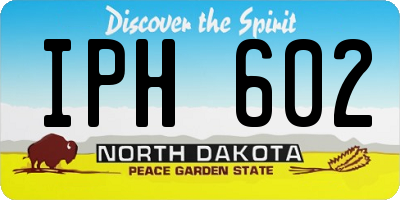 ND license plate IPH602