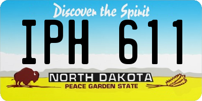 ND license plate IPH611