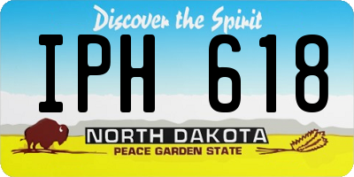 ND license plate IPH618