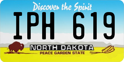 ND license plate IPH619