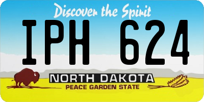 ND license plate IPH624
