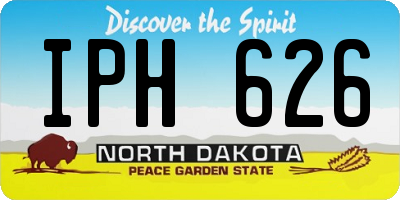 ND license plate IPH626