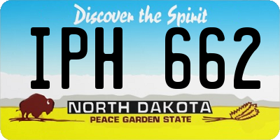 ND license plate IPH662