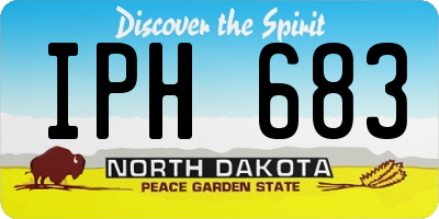 ND license plate IPH683
