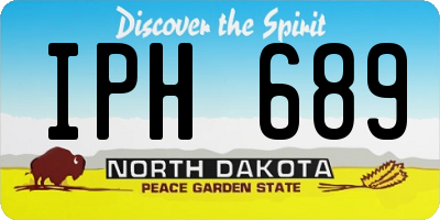 ND license plate IPH689
