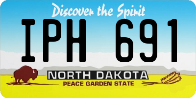 ND license plate IPH691