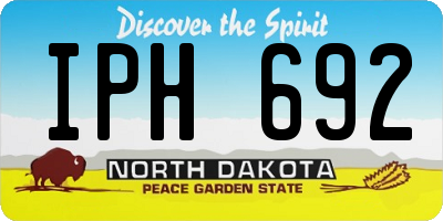 ND license plate IPH692