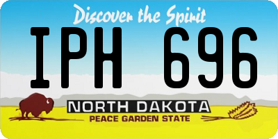 ND license plate IPH696