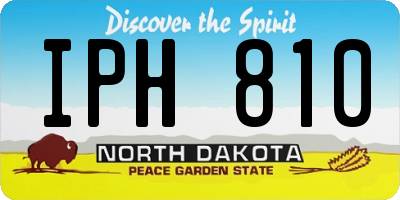 ND license plate IPH810