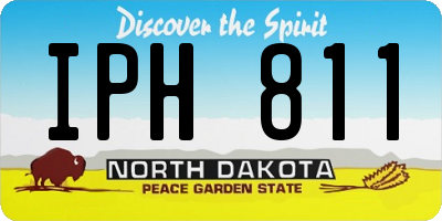 ND license plate IPH811