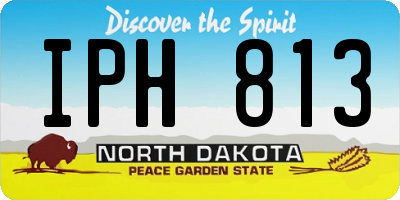 ND license plate IPH813