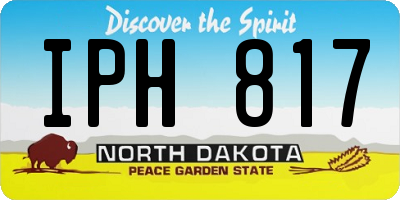 ND license plate IPH817