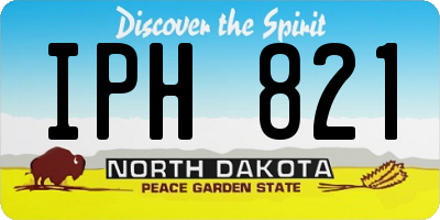 ND license plate IPH821