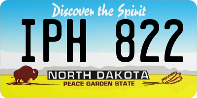 ND license plate IPH822