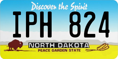 ND license plate IPH824