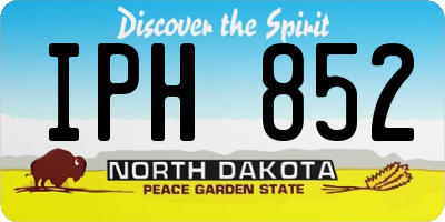 ND license plate IPH852