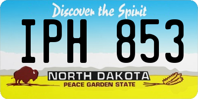 ND license plate IPH853