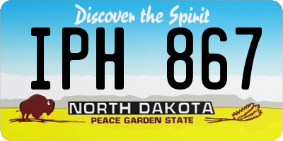 ND license plate IPH867