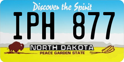ND license plate IPH877