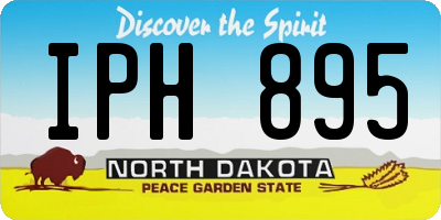 ND license plate IPH895