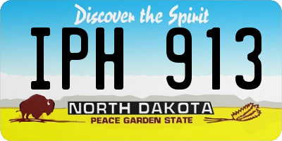 ND license plate IPH913