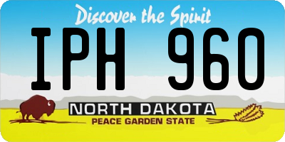 ND license plate IPH960