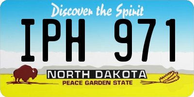 ND license plate IPH971