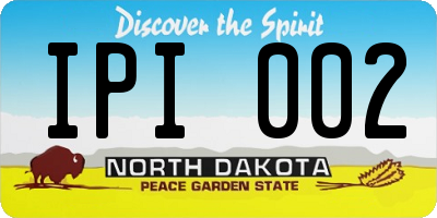 ND license plate IPI002