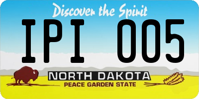 ND license plate IPI005