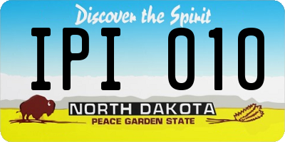 ND license plate IPI010