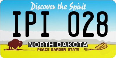 ND license plate IPI028