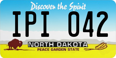 ND license plate IPI042