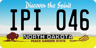 ND license plate IPI046