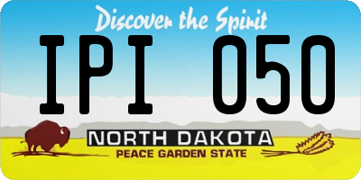 ND license plate IPI050