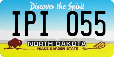 ND license plate IPI055