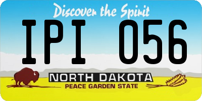 ND license plate IPI056