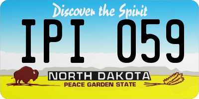 ND license plate IPI059