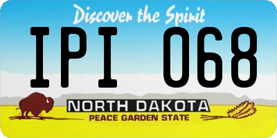 ND license plate IPI068