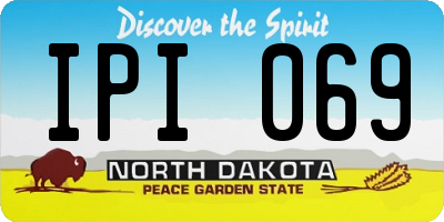 ND license plate IPI069