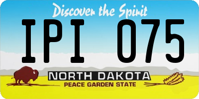 ND license plate IPI075
