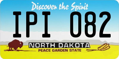ND license plate IPI082