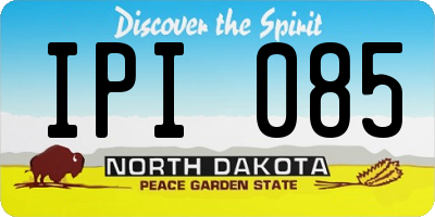 ND license plate IPI085