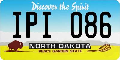 ND license plate IPI086