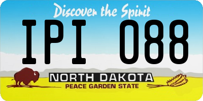 ND license plate IPI088