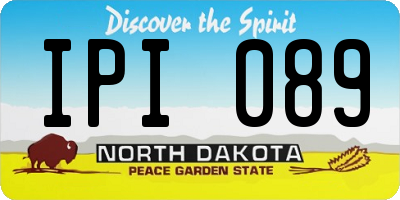 ND license plate IPI089