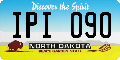 ND license plate IPI090