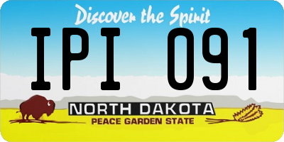 ND license plate IPI091